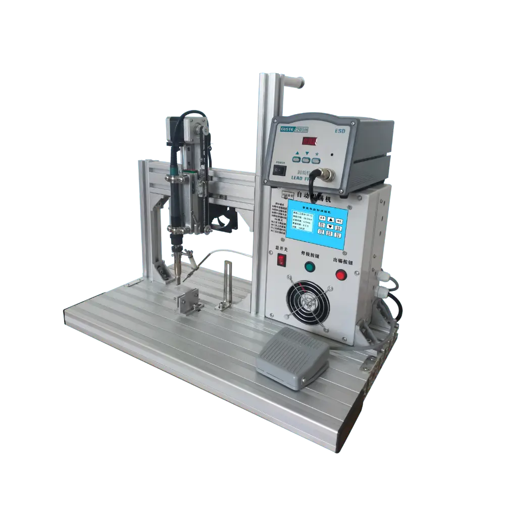 DL-WS-200 Desktop Soldering Machine with 200W high-frequency heating for soldering XT60 and MIL-DTL-38999 connectors.